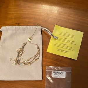 Kendra Scott Chantal Beaded Bracelet In Gold